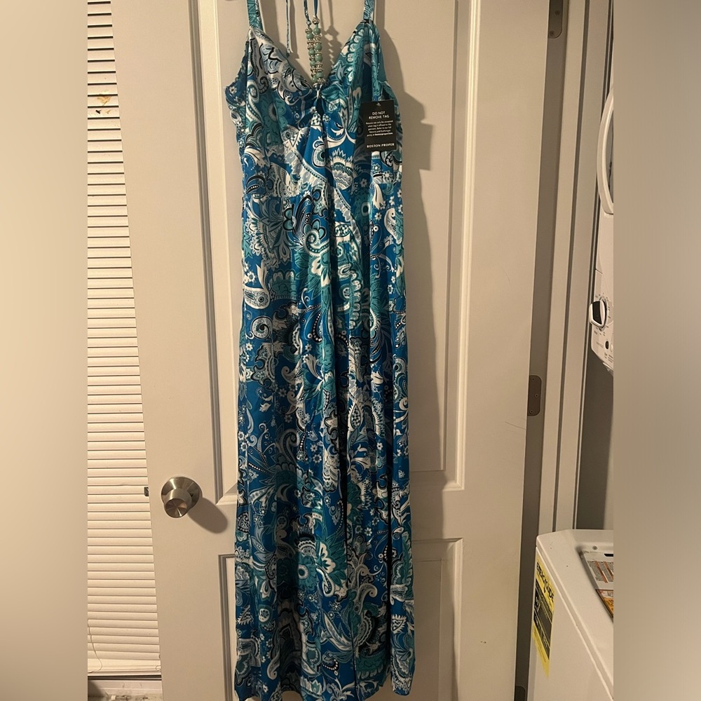 NWT Boston proper silk maxi dress